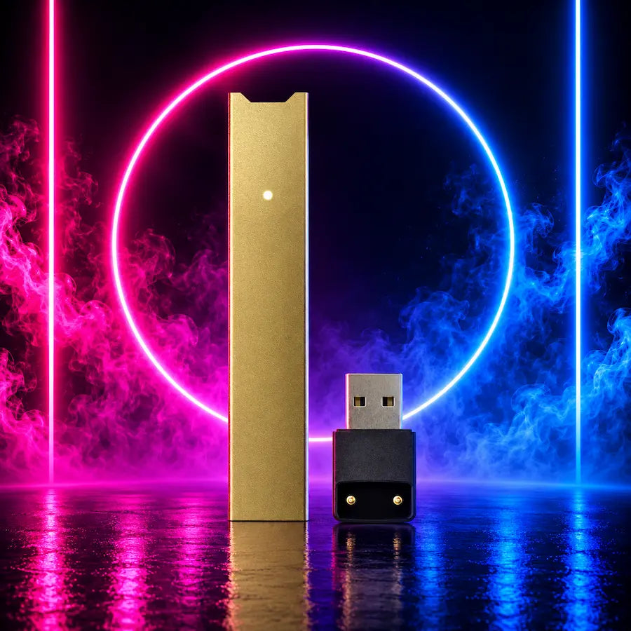 JUUL Limited Edition Gold Device with USB Charging Dock