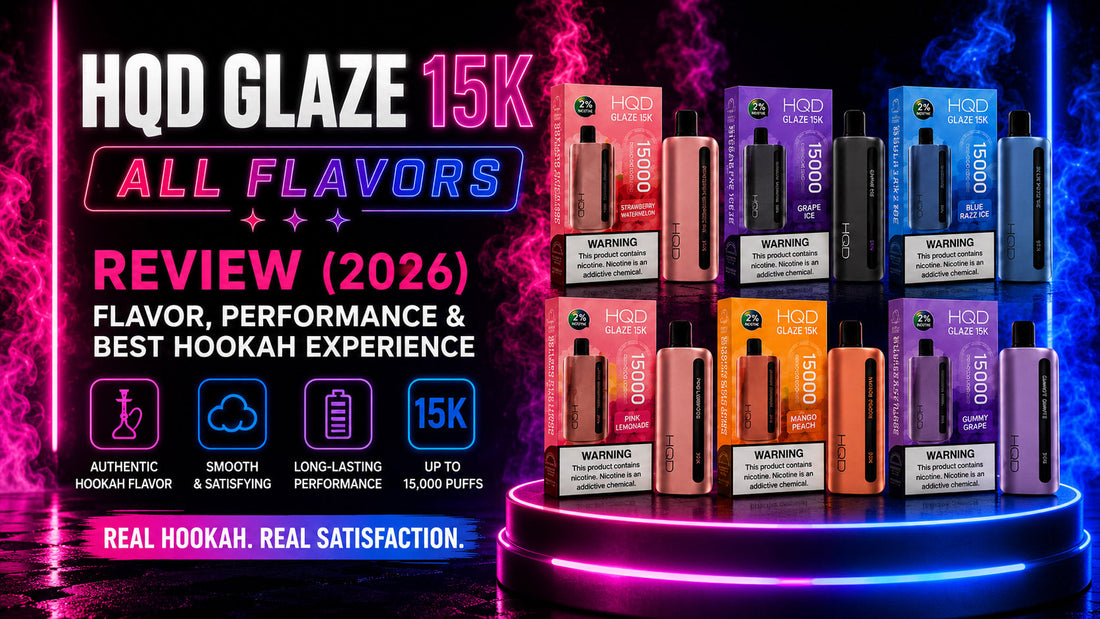 hqd vape 15000 puffs Glaze Review (2026) Refill Flavor:White Gummy Cotton Candy Disposable Vape beast