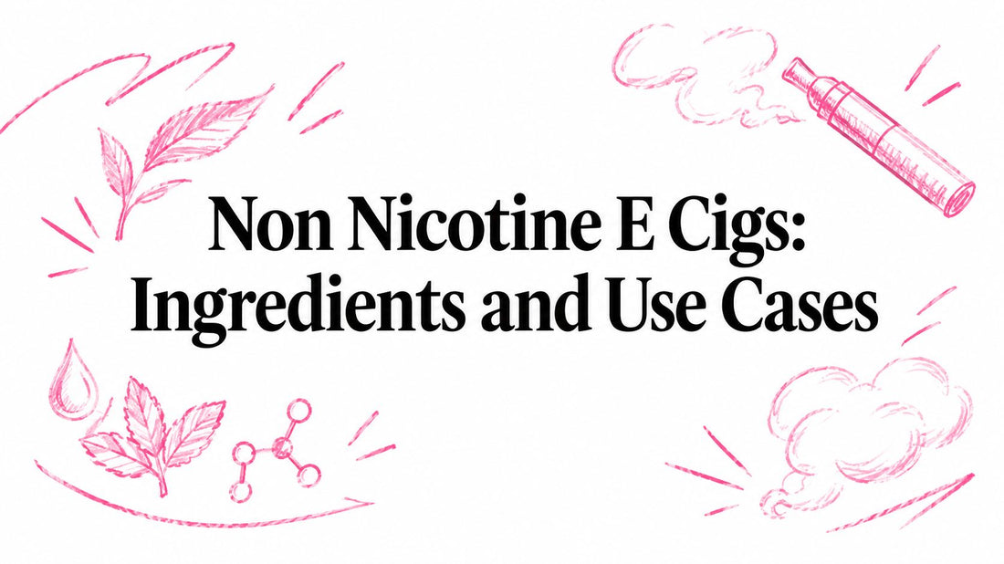 Non Nicotine E Cigs: Ingredients and Use Cases