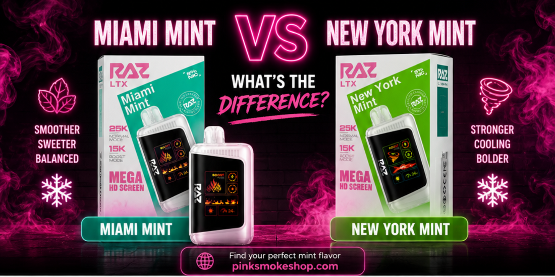 raz miami mint vape vs New York Mint (RAZ LTX 25,000 Puffs) – Full Flavor Comparison – Pink Smoke Shop Voopoo Drag 4 Box under 300 FLAVORS:WINTER MINT