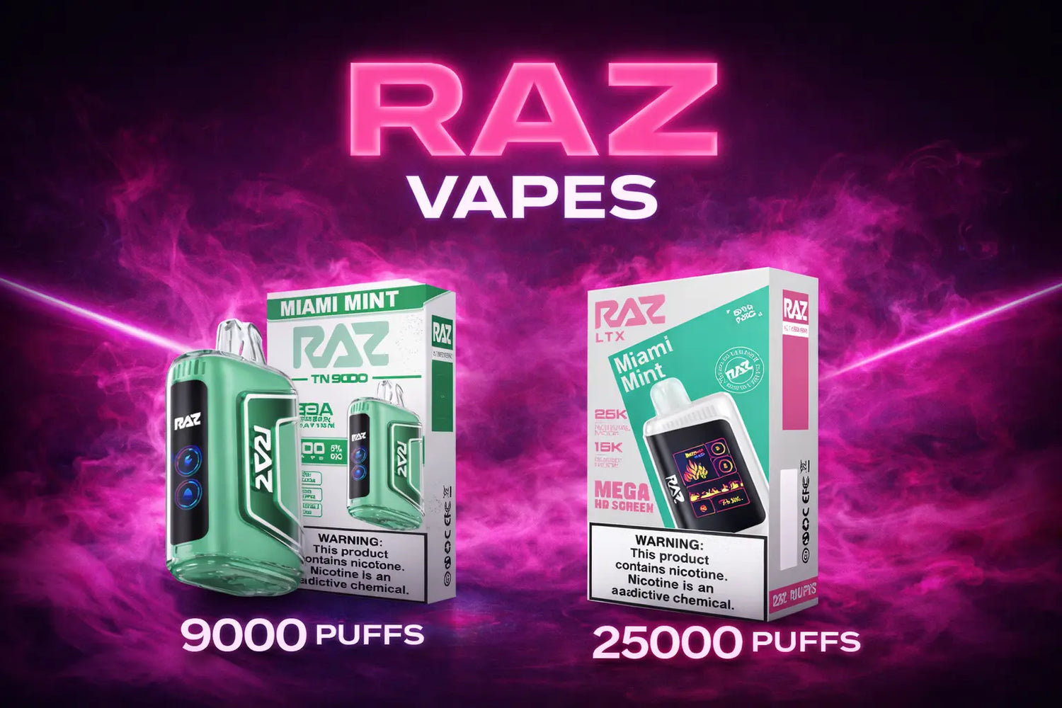 Top-Products Vape Collection Miami Pink Smoke Shop 