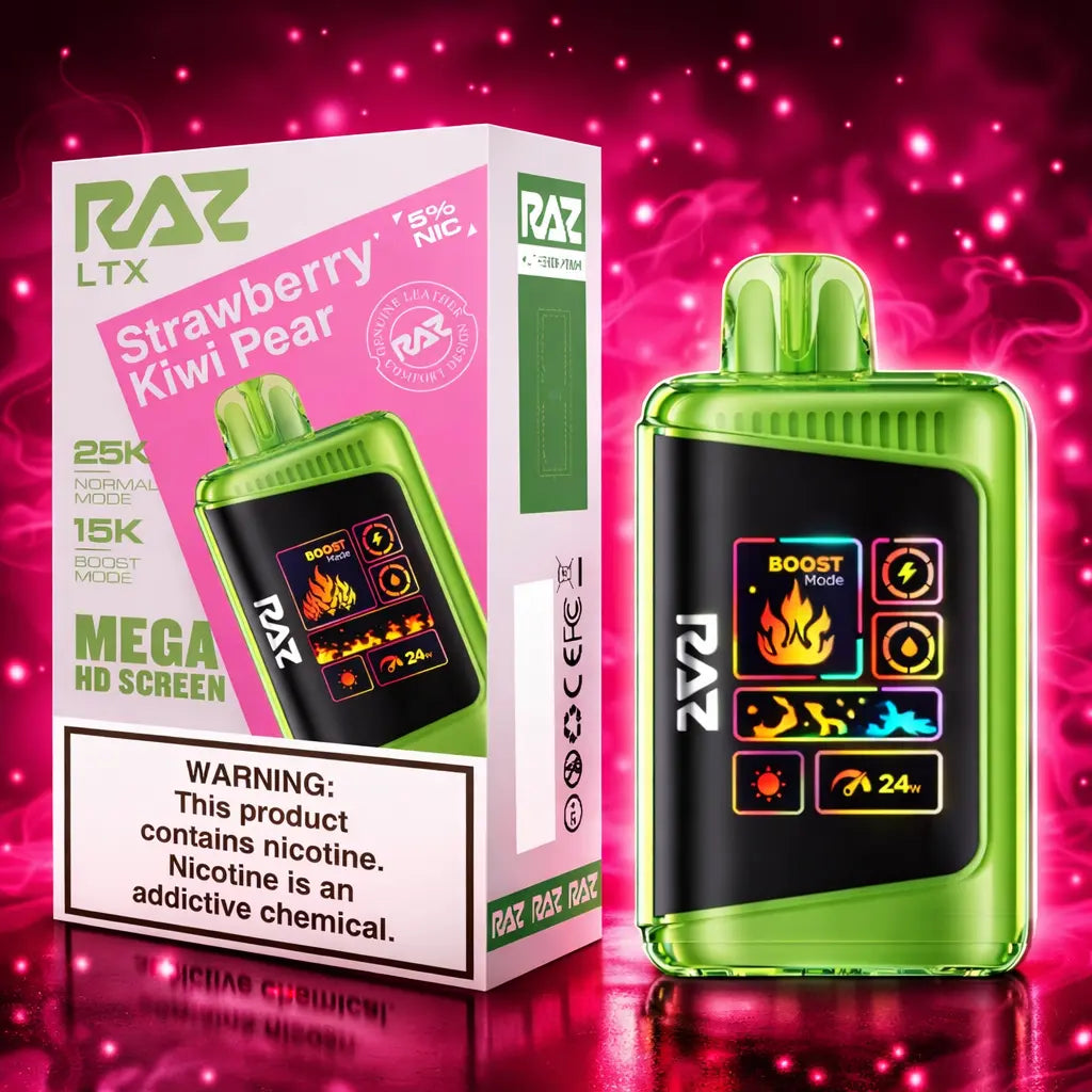 RAZ LTX Strawberry Kiwi Pear Disposable Vape 25000 Puffs 5% Nicotine Miami