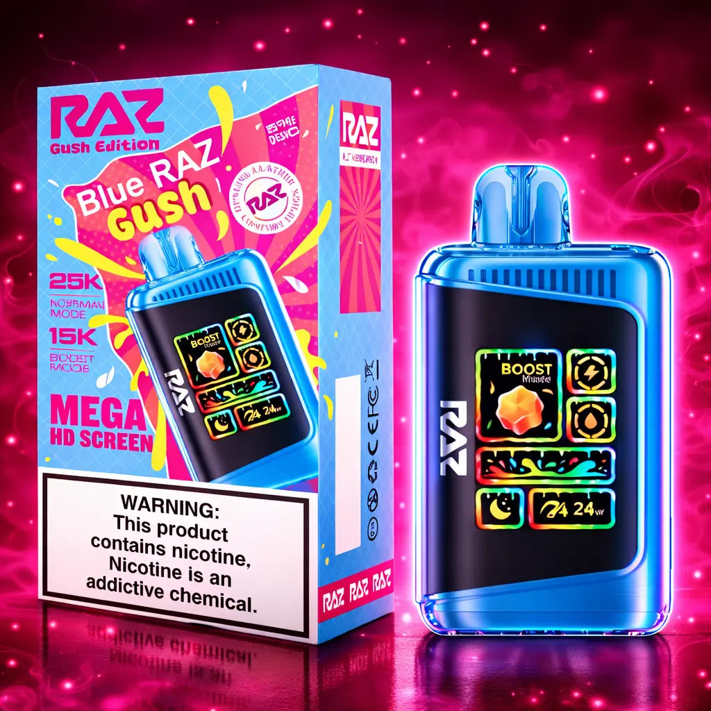 RAZ Gush Edition Blue RAZ Gush Disposable Vape 25000 Puffs Miami
