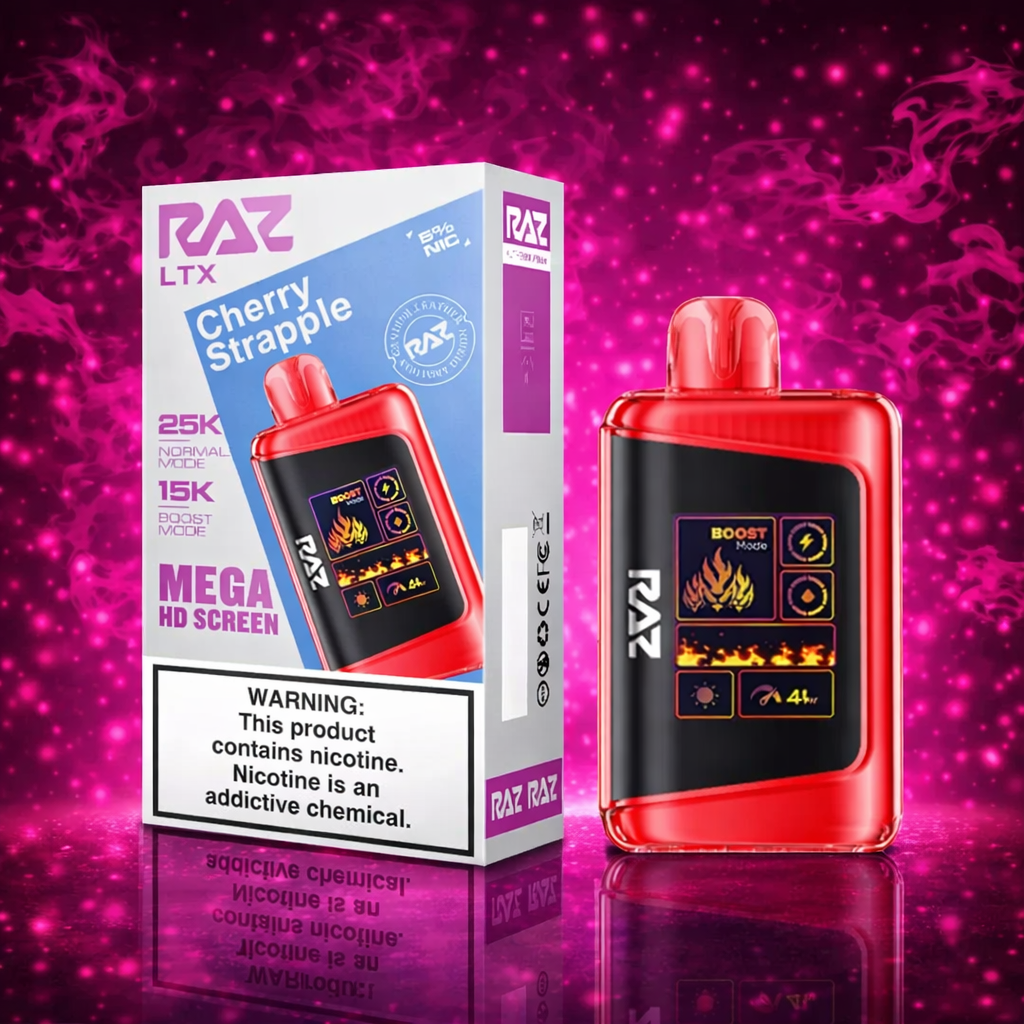 RAZ LTX Cherry Strapple Disposable Vape 25000 Puffs 5% Nicotine Miami
