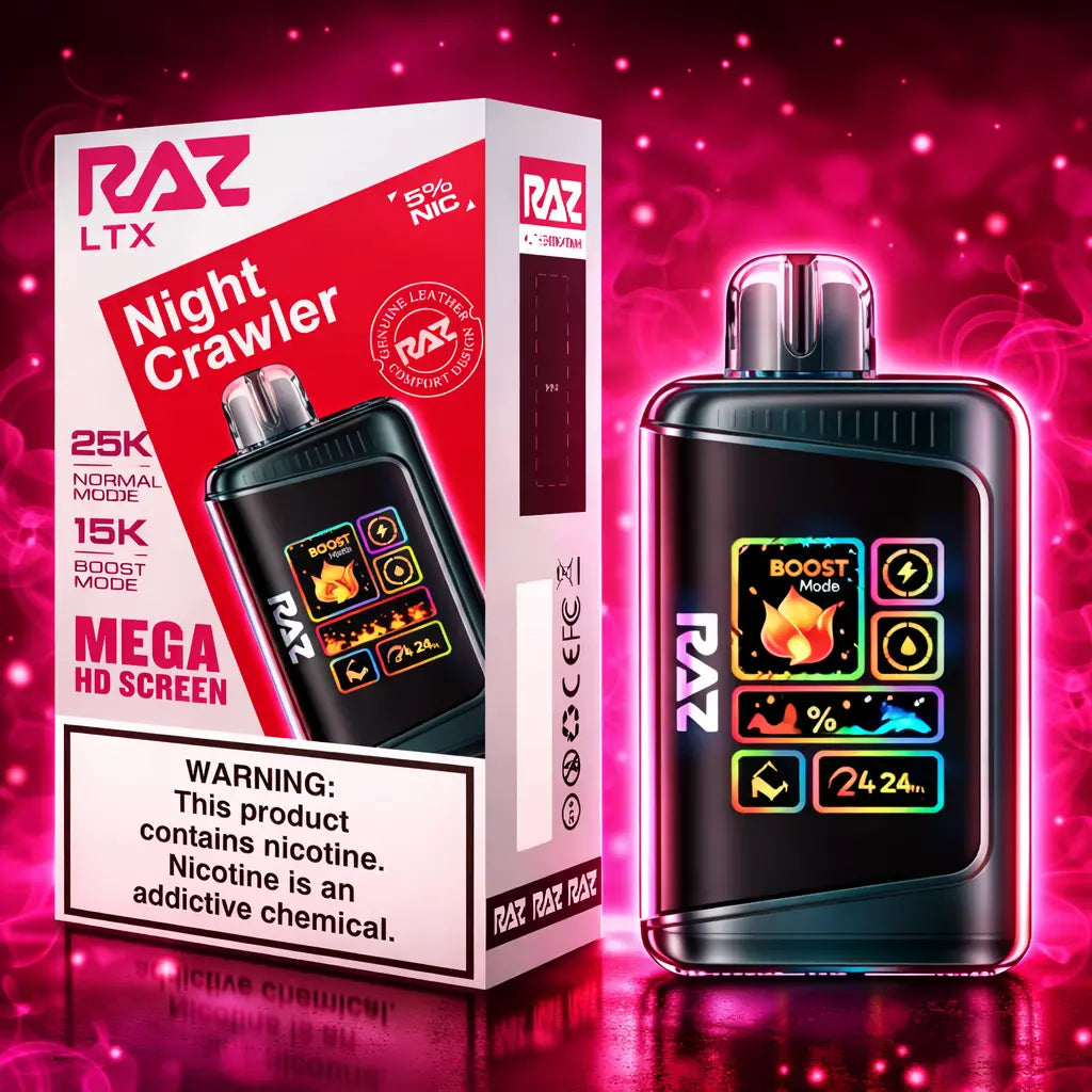 RAZ LTX Night Crawler Disposable Vape 25000 Puffs 5% Nicotine Miami