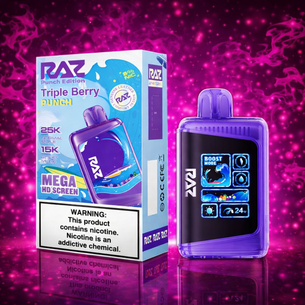 RAZ LTX Triple Berry Punch Disposable Vape 25000 Puffs 5% Nicotine Miami