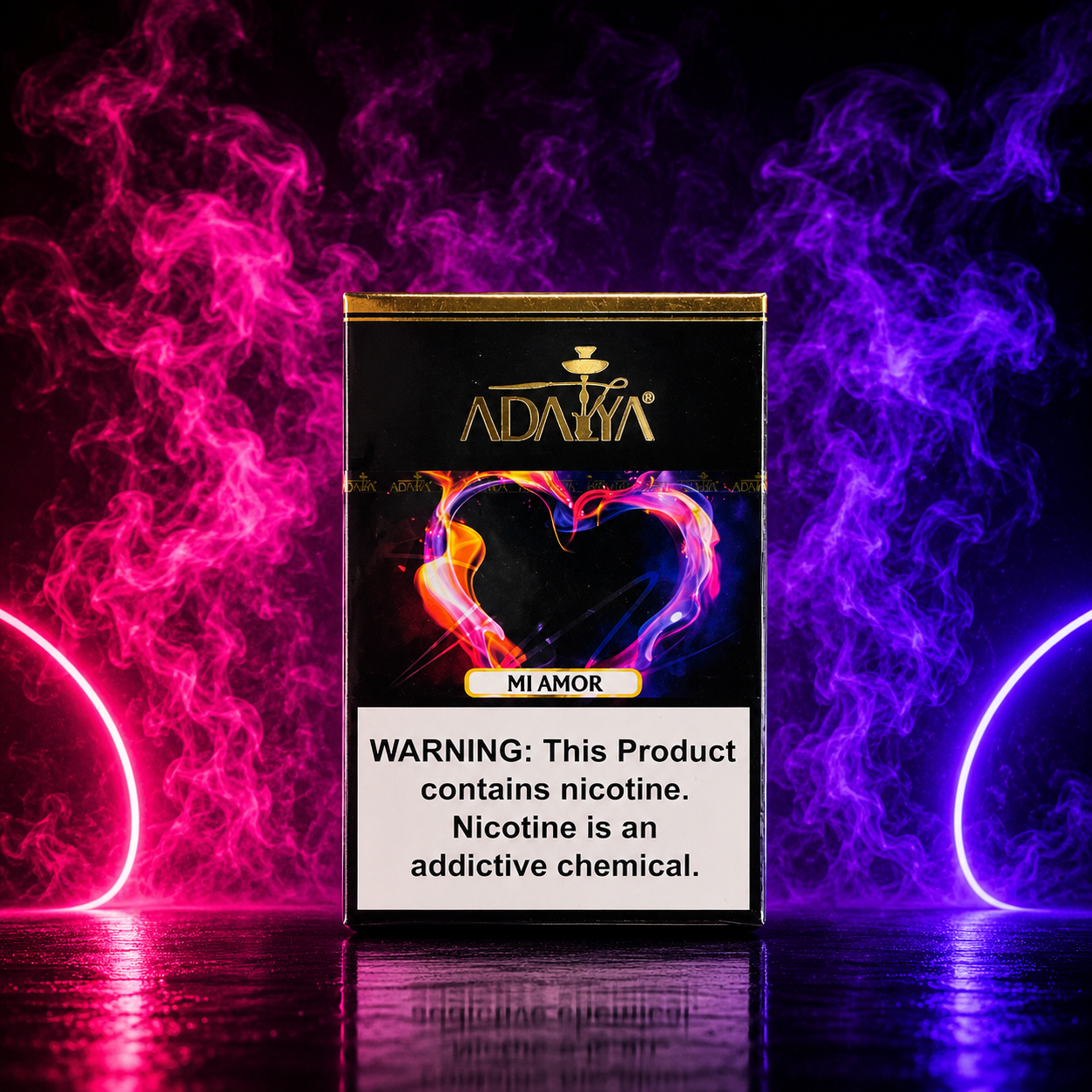 Adalya Mi Amor Hookah Tobacco 50g featuring a unique fruity blend with a smooth and flavorful smoking experience.