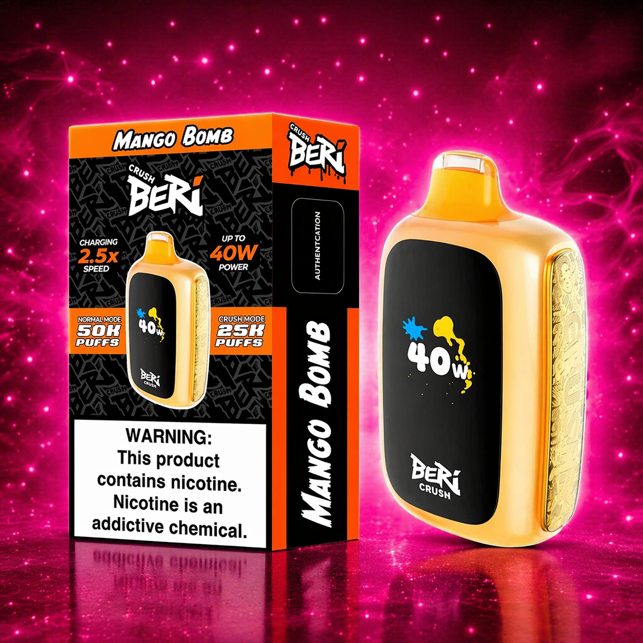 BERI Disposable Vape – Multiple Flavors disposable Vape Miami Pink Smoke Shop 