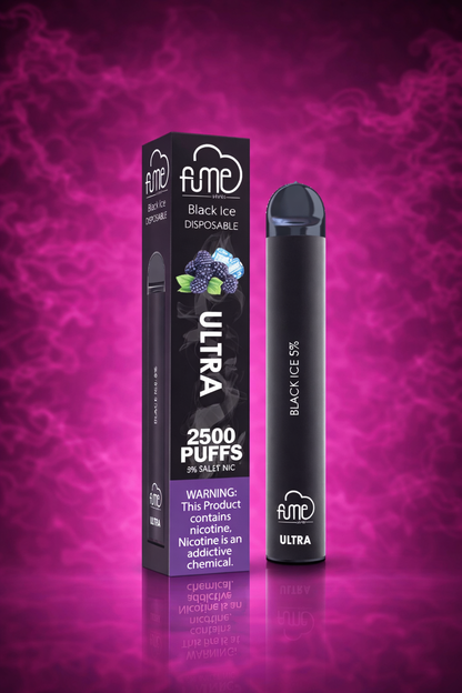 Fume Ultra Black Ice 2500 Puffs Disposable Vape 5% Salt Nic