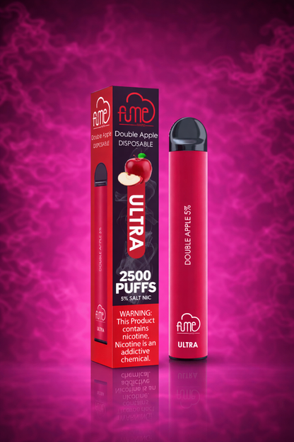 Fume Ultra Double Apple 2500 Puffs Disposable Vape 5% Salt Nic