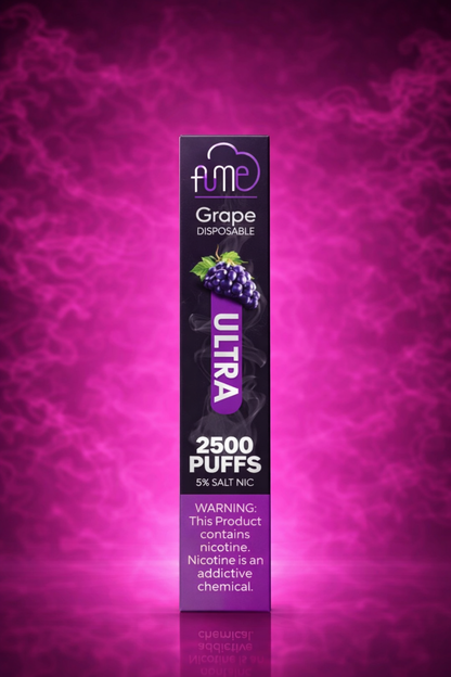 Fume Ultra Grape 2500 Puffs Disposable Vape 5% Salt Nic