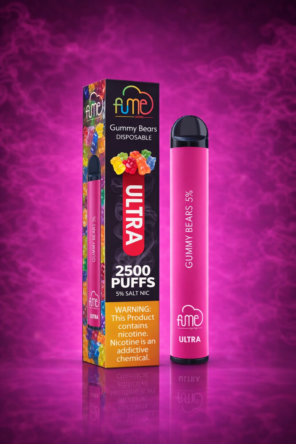 Fume Ultra gummy bears 2500 Puffs Disposable Vape 5% Salt Nic