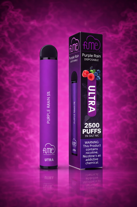Fume Ultra Purple Rain 2500 Puffs Disposable Vape 5% Salt Nic