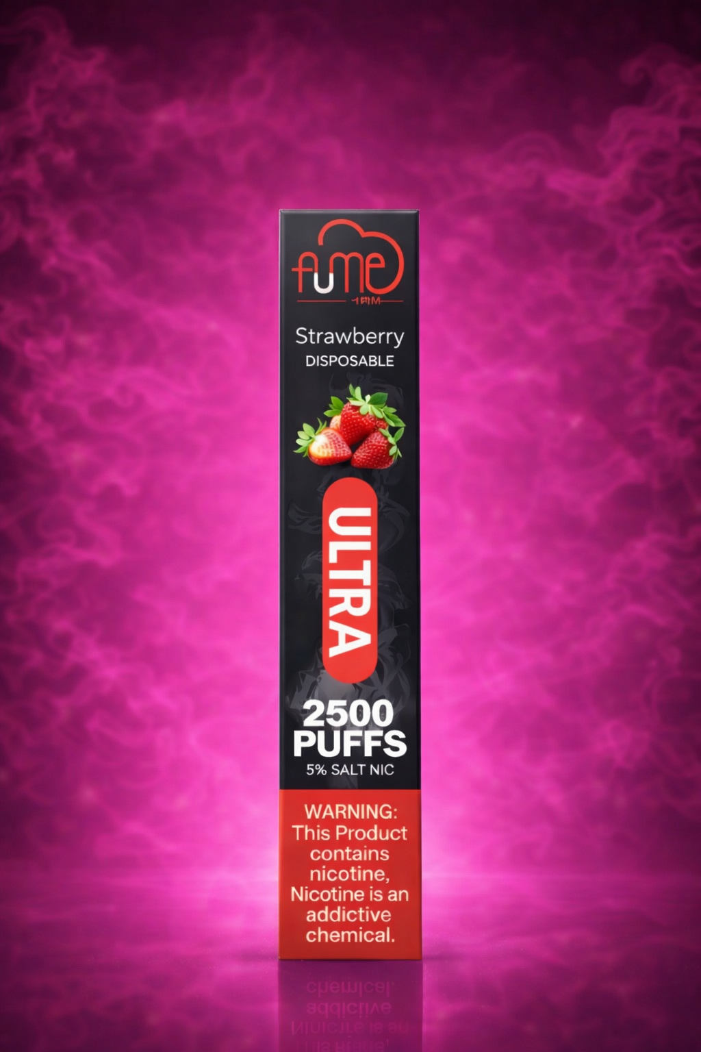 Fume Ultra Strawberry 2500 Puffs Disposable Vape 5% Salt Nic