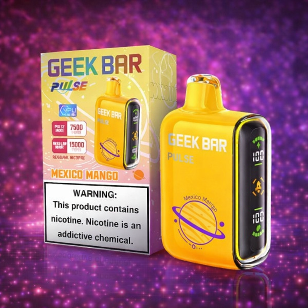 Geek Bar Pulse Mexico Mango disposable vape 15000 puffs high performance dual mode vape device