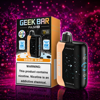 Geek Bar X 25000 Puffs Orange Slush Disposable Vape – Multiple Flavors in Miami Pink Smoke Shop 