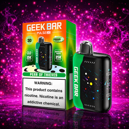 Geek Bar X 25000 Puffs Pear Of Thieves Disposable Vape – Multiple Flavors in Miami Pink Smoke Shop 