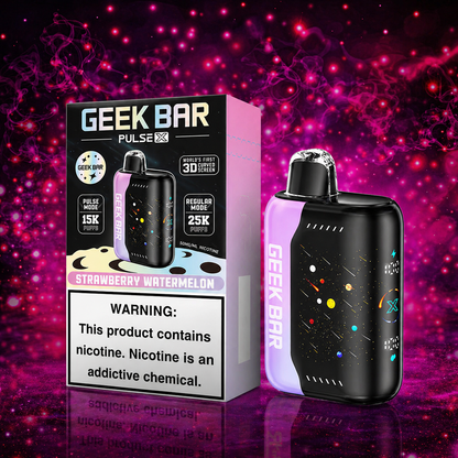 Geek Bar X 25000 Puffs Strawberry Watermelon Disposable Vape – Multiple Flavors in Miami Pink Smoke Shop 
