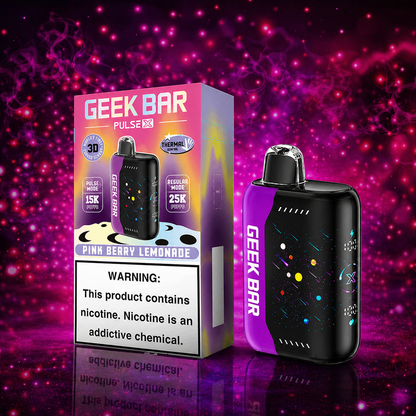 Geek Bar X 25000 Puffs Pink Berry Lemonade Disposable Vape – Multiple Flavors in Miami Pink Smoke Shop 