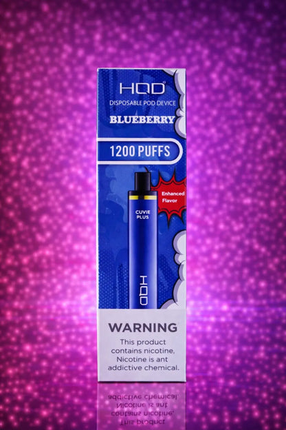 HQD Blueberry 1200 puffs disposable vape device