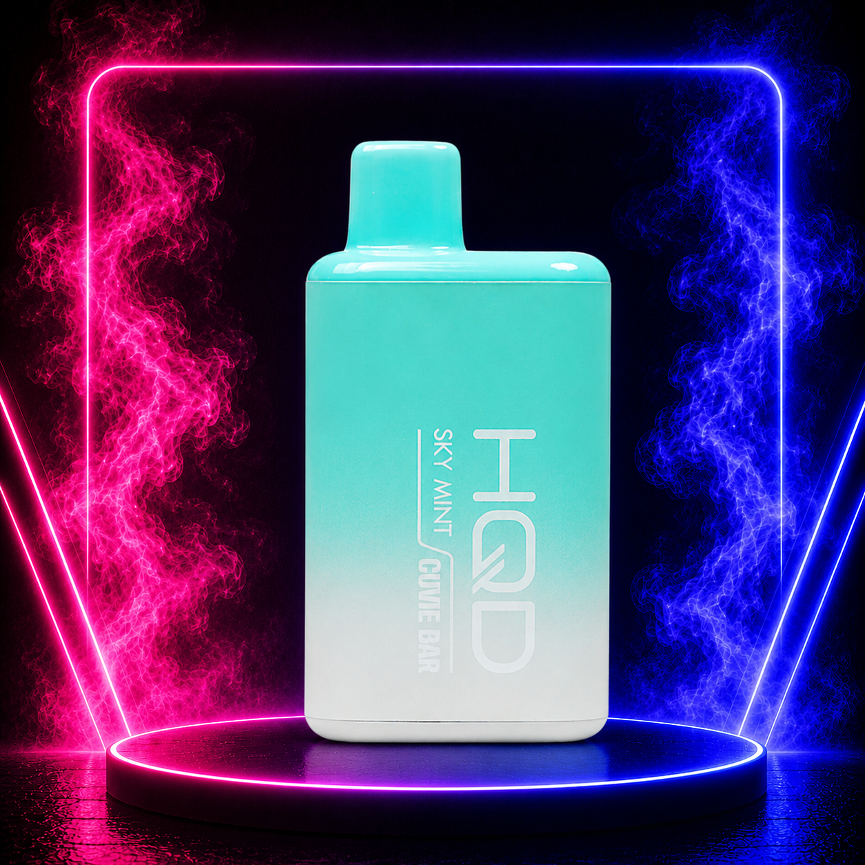 HQD Cuvie Bar Sky Mint Disposable Vape 7000 Puffs with refreshing mint flavor and smooth vaping experience