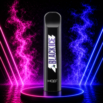 HQD Cuvie V1 Black Ice 300 Puffs Disposable Vape Sweet Dark Berry Flavor with Cooling Ice Finish Pre-Filled Vape Device