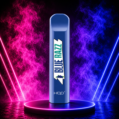 HQD Cuvie V1 Blue Razz 300 Puffs Disposable Vape Sweet Blue Raspberry Flavor Pre-Filled Vape Device