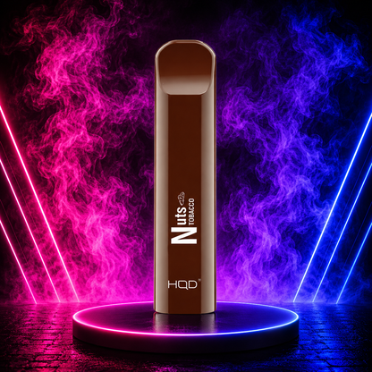 HQD Cuvie V1 Nuts Tobacco 300 Puffs Disposable Vape Available at Pink Smoke Shop USA
