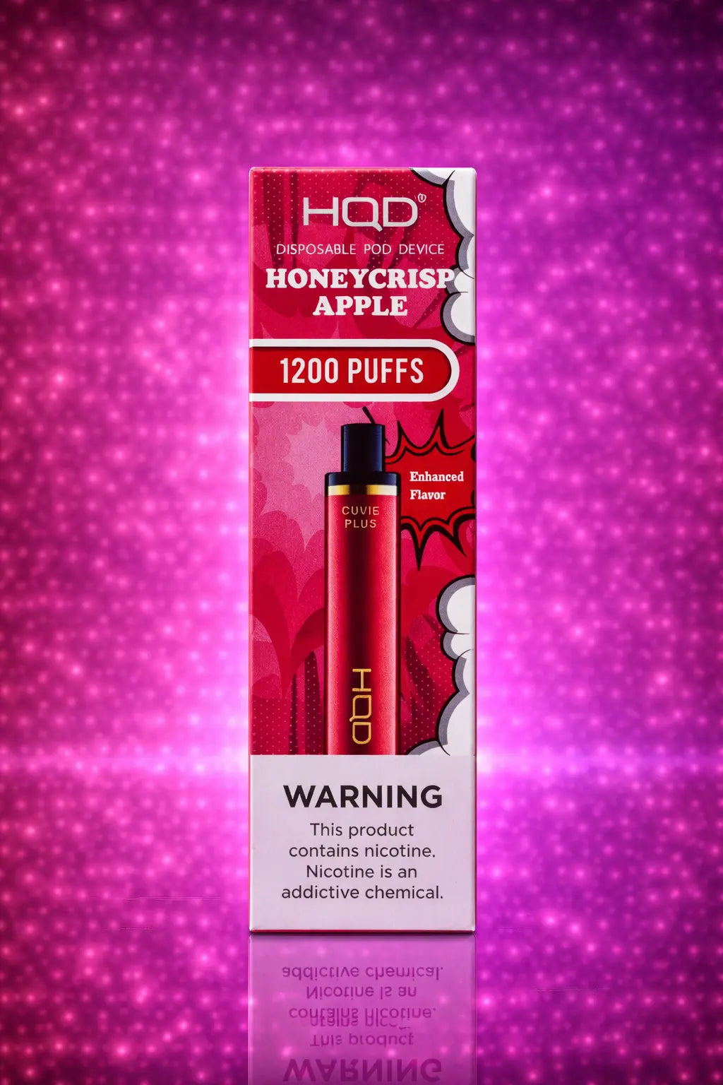 HQD Honeycrisp Apple 1200 puffs disposable vape device