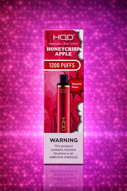 HQD Honeycrisp Apple 1200 puffs disposable vape device