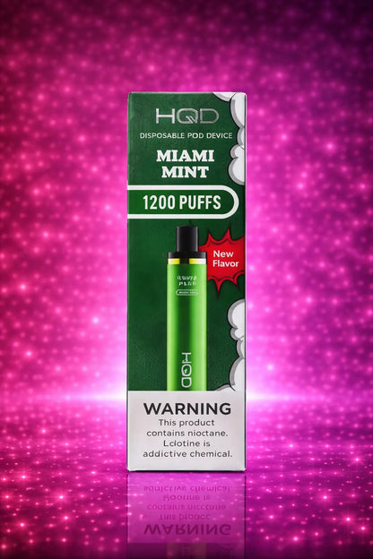 HQD 1200 Puffs Disposable Vape disposable Vape Miami Pink Smoke Shop 