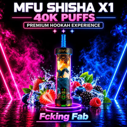 MFU Shisha X1 40K Puffs Fcking Fab Disposable Hookah 5% Nicotine