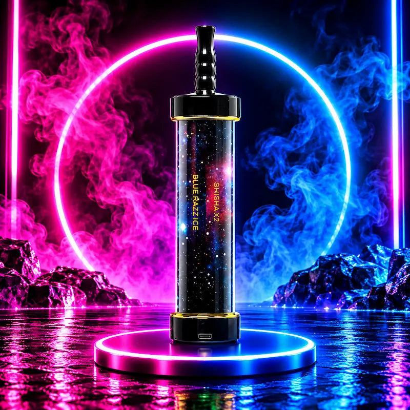 MFU Shisha X2 60K Puffs Blue Razz Ice Disposable Hookah