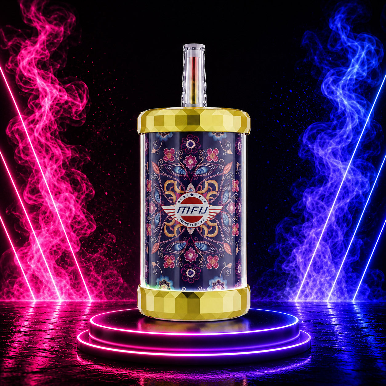 MFU SHISHA X3 Lady Killer 150K Hookah Disposable Vape featuring up to 150,000 puffs, premium Lady Killer flavor, dual mesh coil, 80ml e-liquid, rechargeable 2200mAh battery, USB Type-C fast charging, smart display, and smooth hookah-style vaping experience.