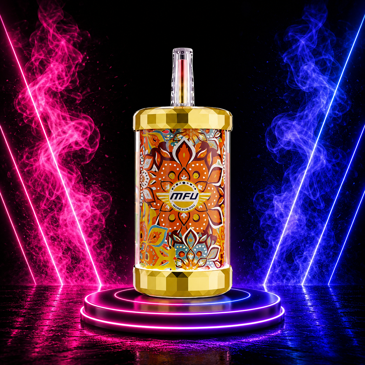 MFU SHISHA X3 Love 66 150K Hookah Disposable Vape featuring up to 150,000 puffs, premium Love 66 flavor, dual mesh coil, 80ml e-liquid, rechargeable 2200mAh battery, USB Type-C fast charging, smart display, and smooth hookah-style vaping experience.