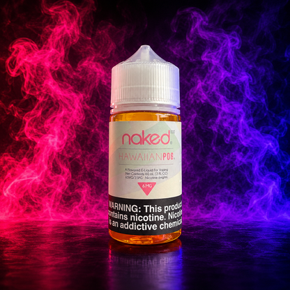 Naked 100 Hawaiian POG 6mg Vape Juice 60ml available at Pink Smoke Shop Miami Florida USA