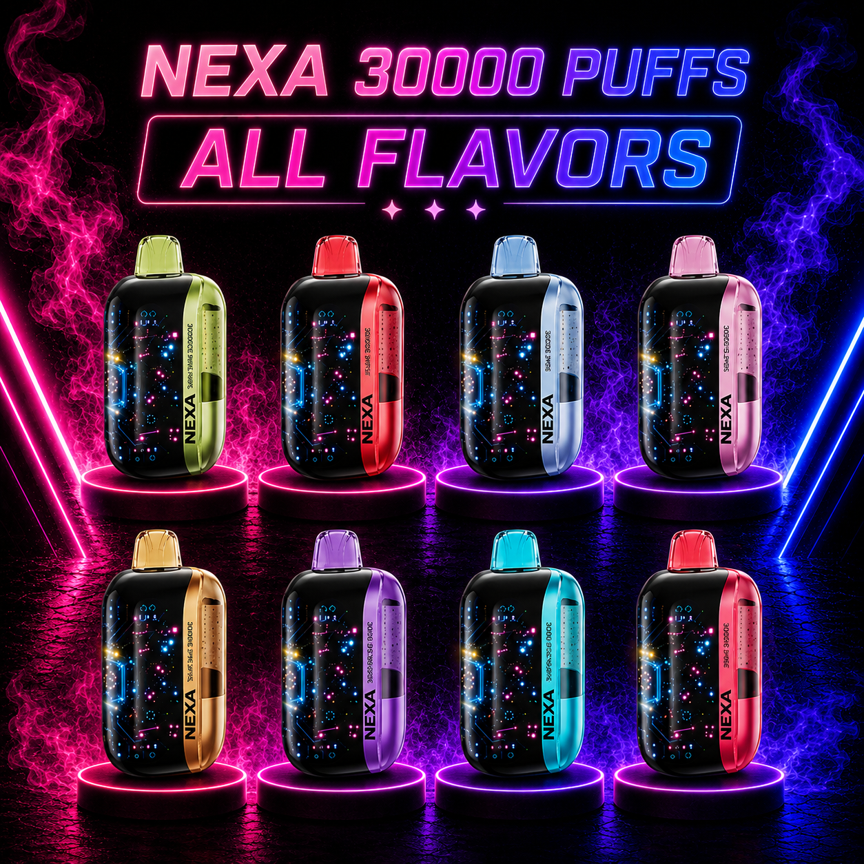 All Flavors Nexa Flex disposable vape Miami, exotic flavor vape, high performance disposable vape, smoke shop Miami Florida