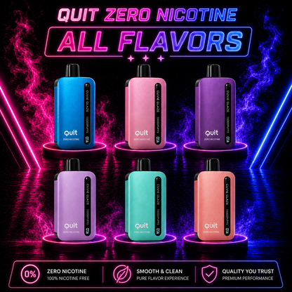 Quit Zero nicotine 15000 Puffs Disposable Vape at Miami Pink Smoke Shop 