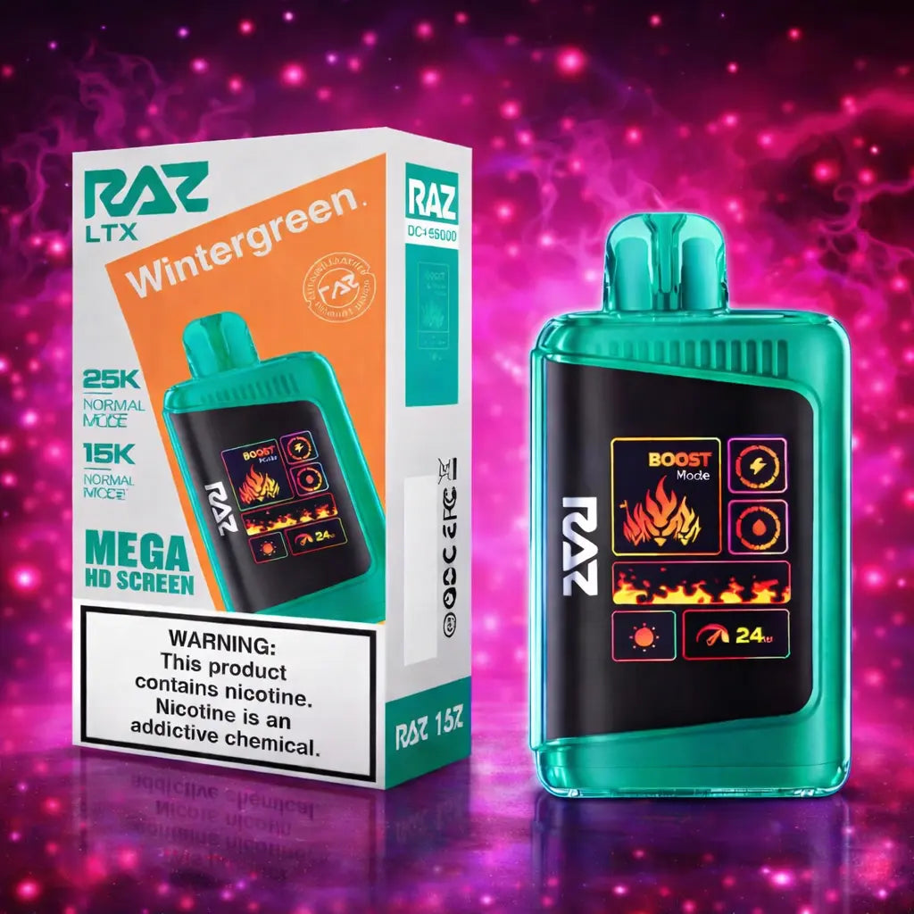RAZ LTX Wintergreen 25000 puffs disposable vape Miami smoke shop