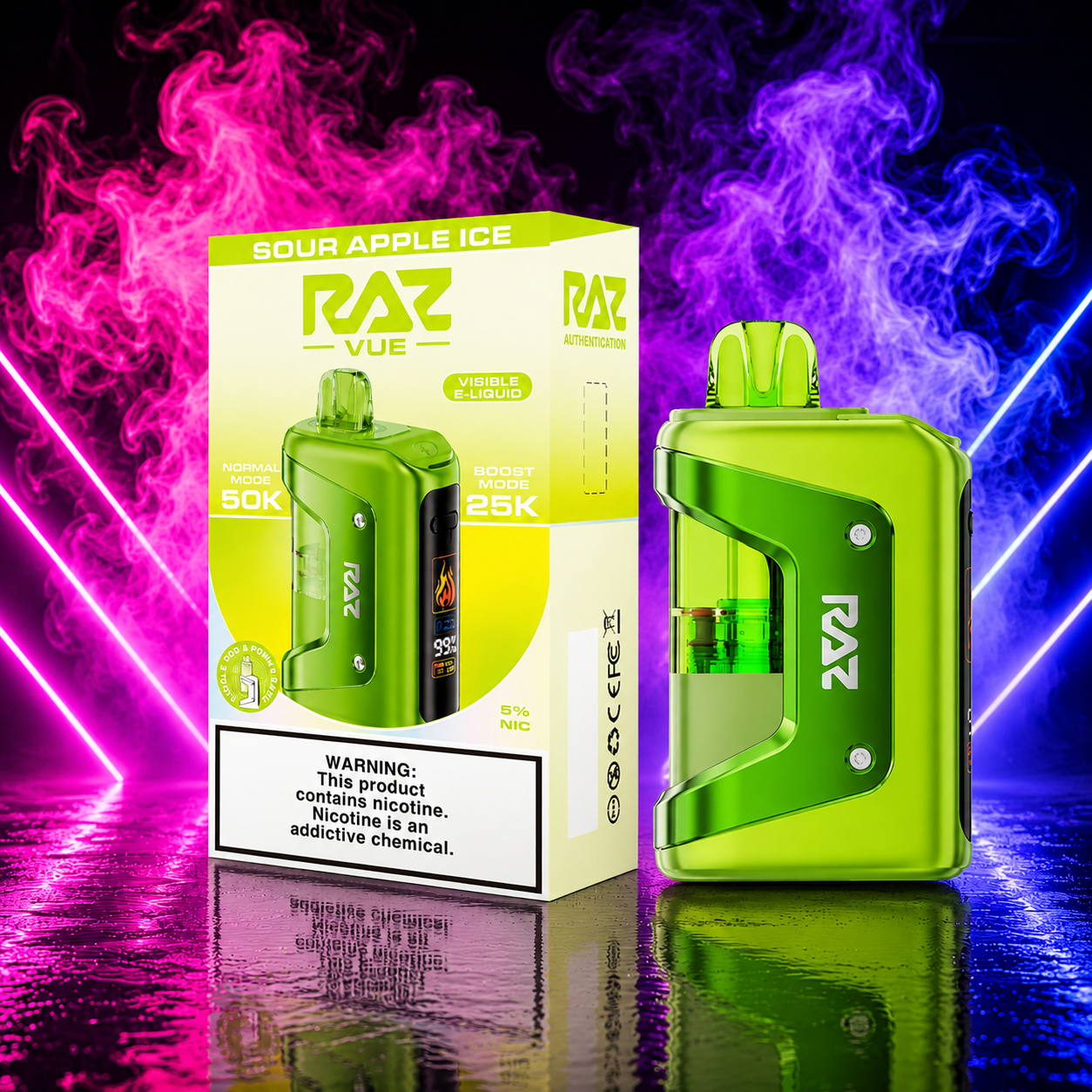RAZ Vue 50K Starter Kit | Rechargeable Pod System pink smoke shop RAZ Vue 50K Starter Kit | Rechargeable Pod System pink smoke shop